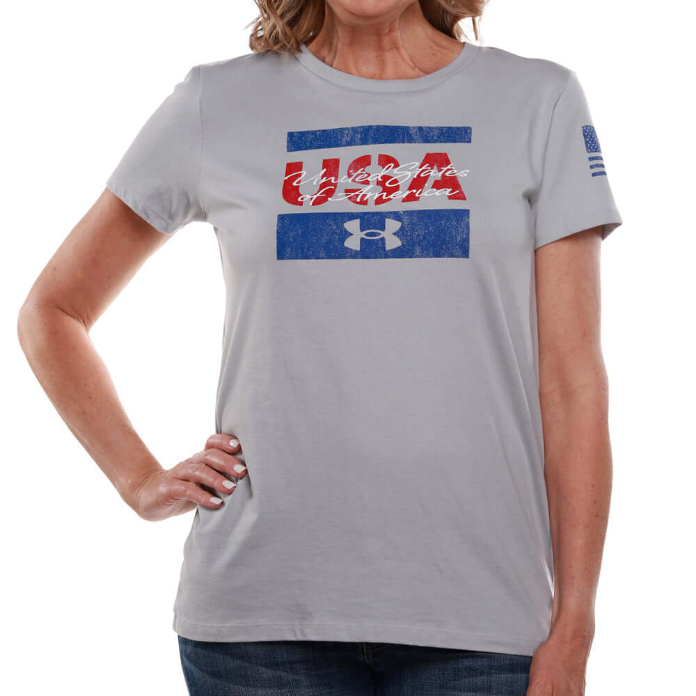 Under Armour Ladies USA Freedom Tee - The Flag Shirt