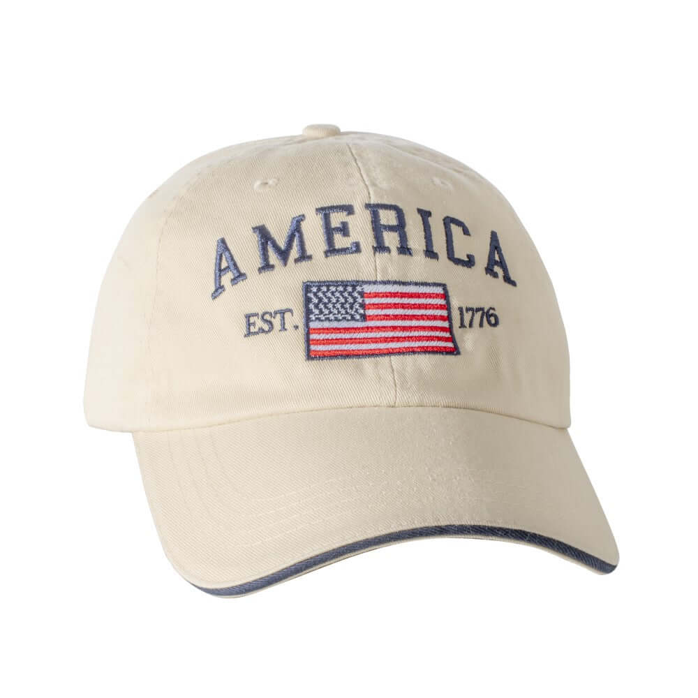 Made in the USA Unstructured Washed Cotton America 1776 Cap - The Flag Shirt