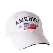Made in the USA Unstructured Washed Cotton America 1776 Cap - The Flag Shirt