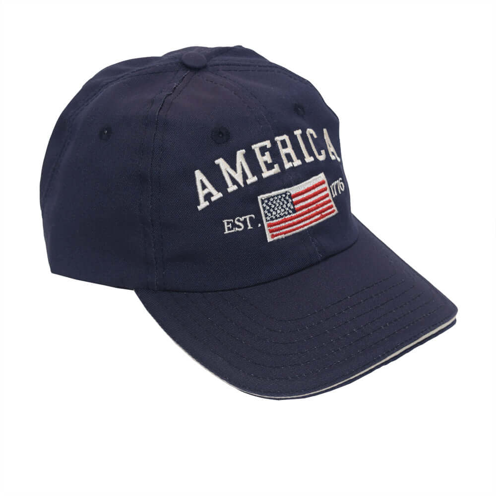 Made in the USA Unstructured Washed Cotton America 1776 Cap - The Flag Shirt