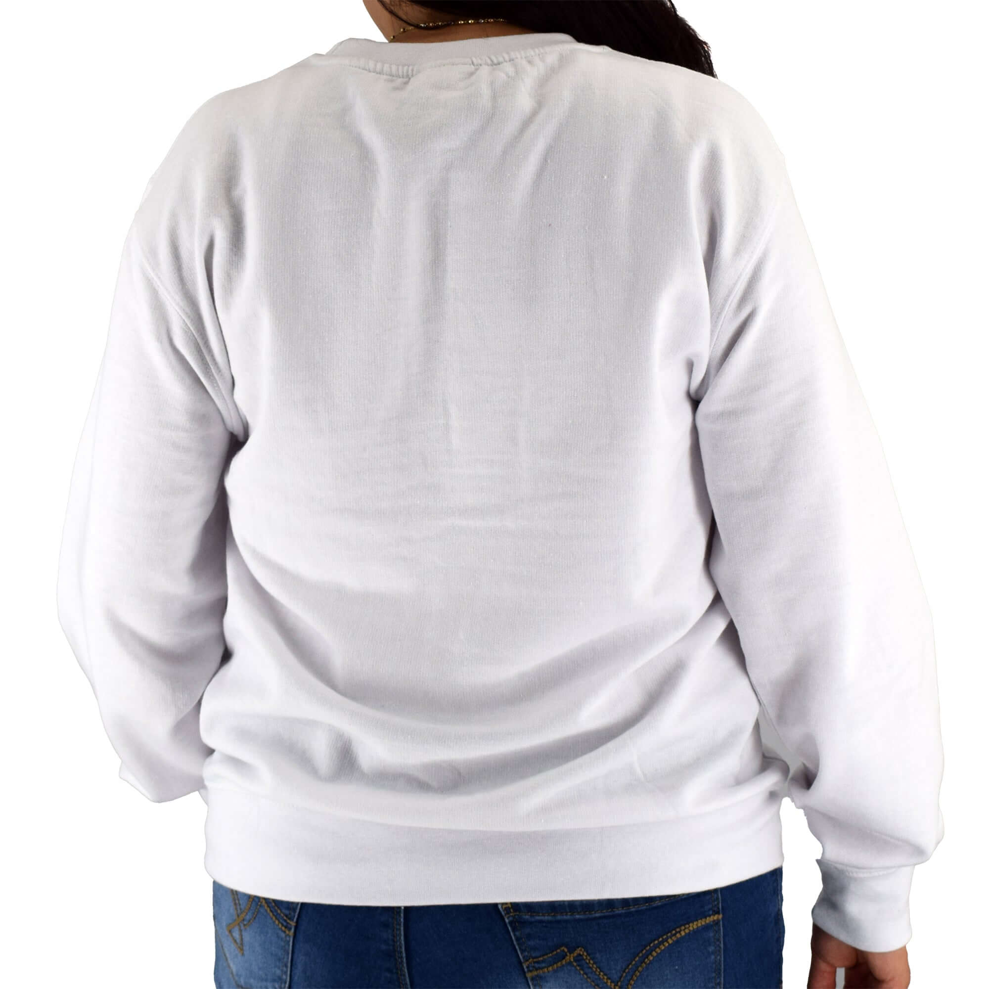 Women's Embossed USA Crewneck Fleece Sweatshirt