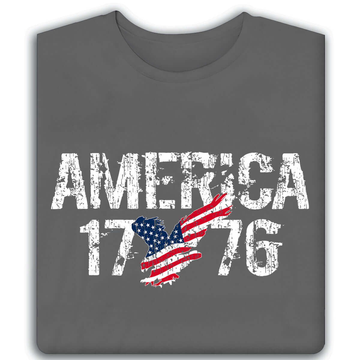 America 1776 Made In USA Short Sleeve Tee - The Flag Shirt