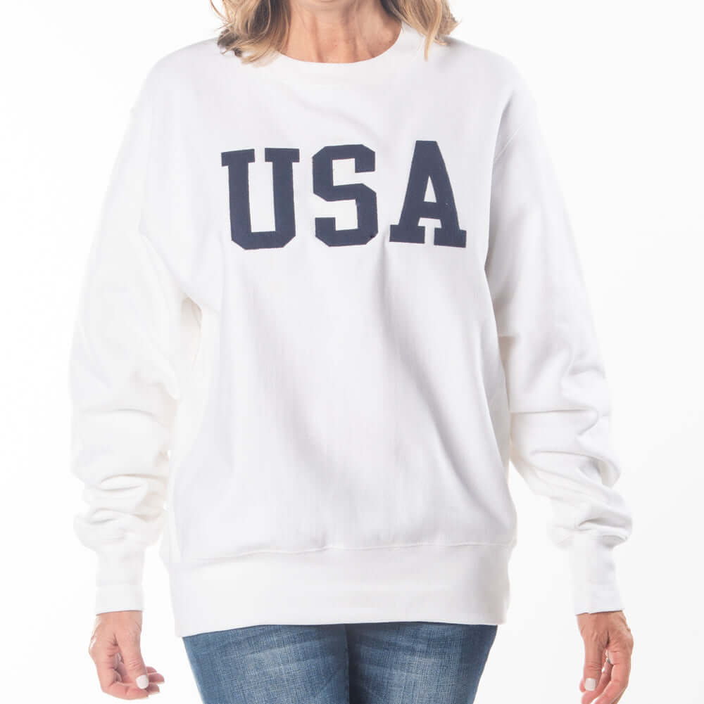 Unisex Champion USA Reverse Weave Crew Sweatshirt