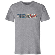 Mens Veteran Soldiers Tee Grey - the flag shirt