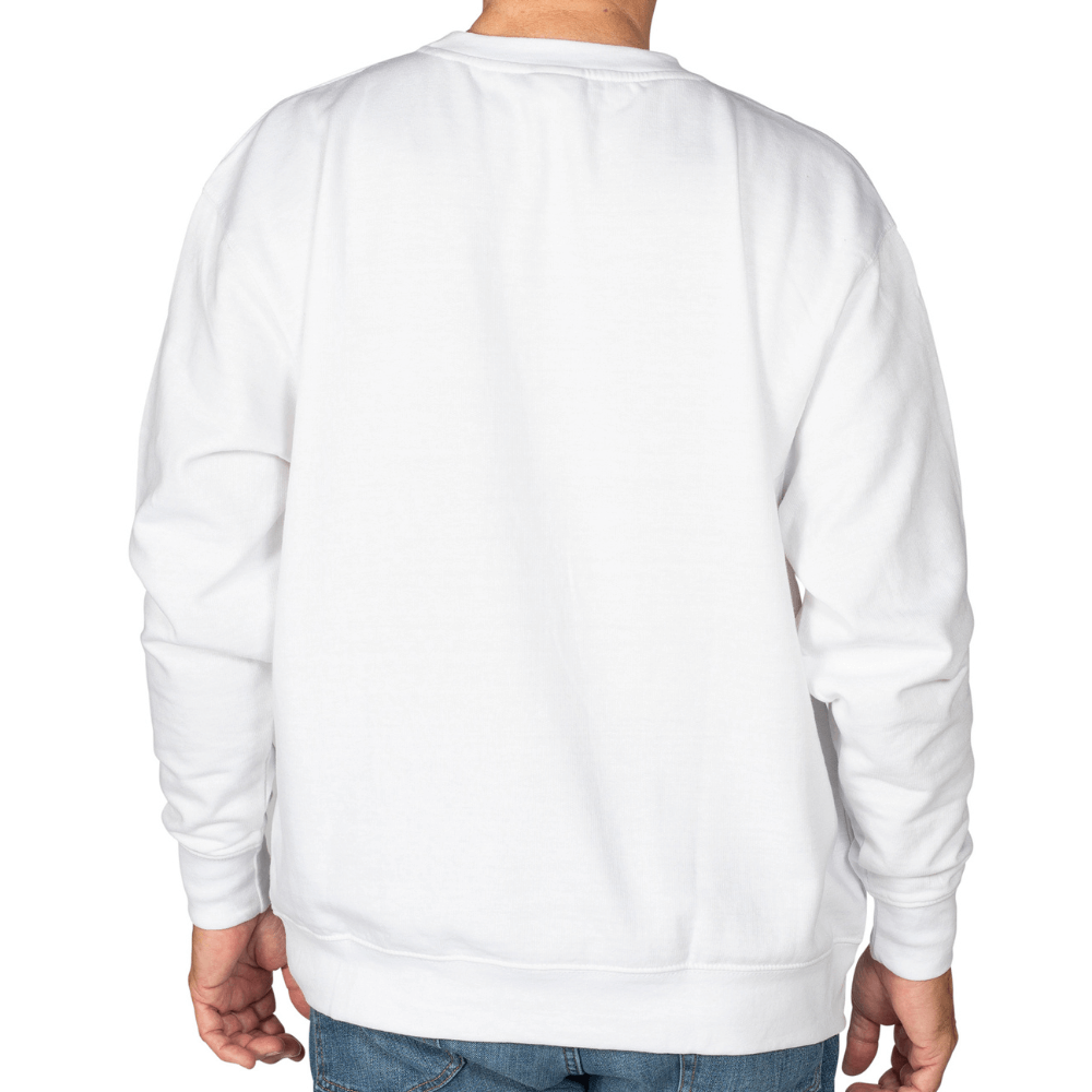 Unisex Embossed USA Crewneck Fleece Sweatshirt