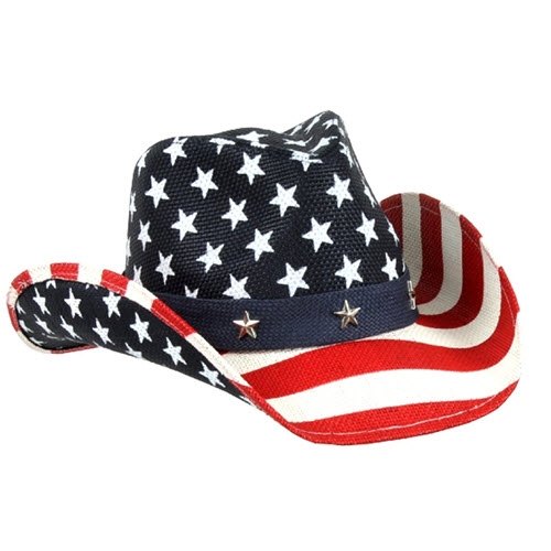 Western American Flag Cowboy Hat - The Flag Shirt