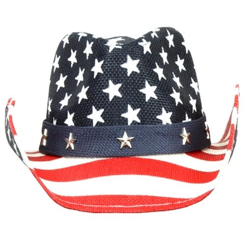 Western American Flag Cowboy Hat