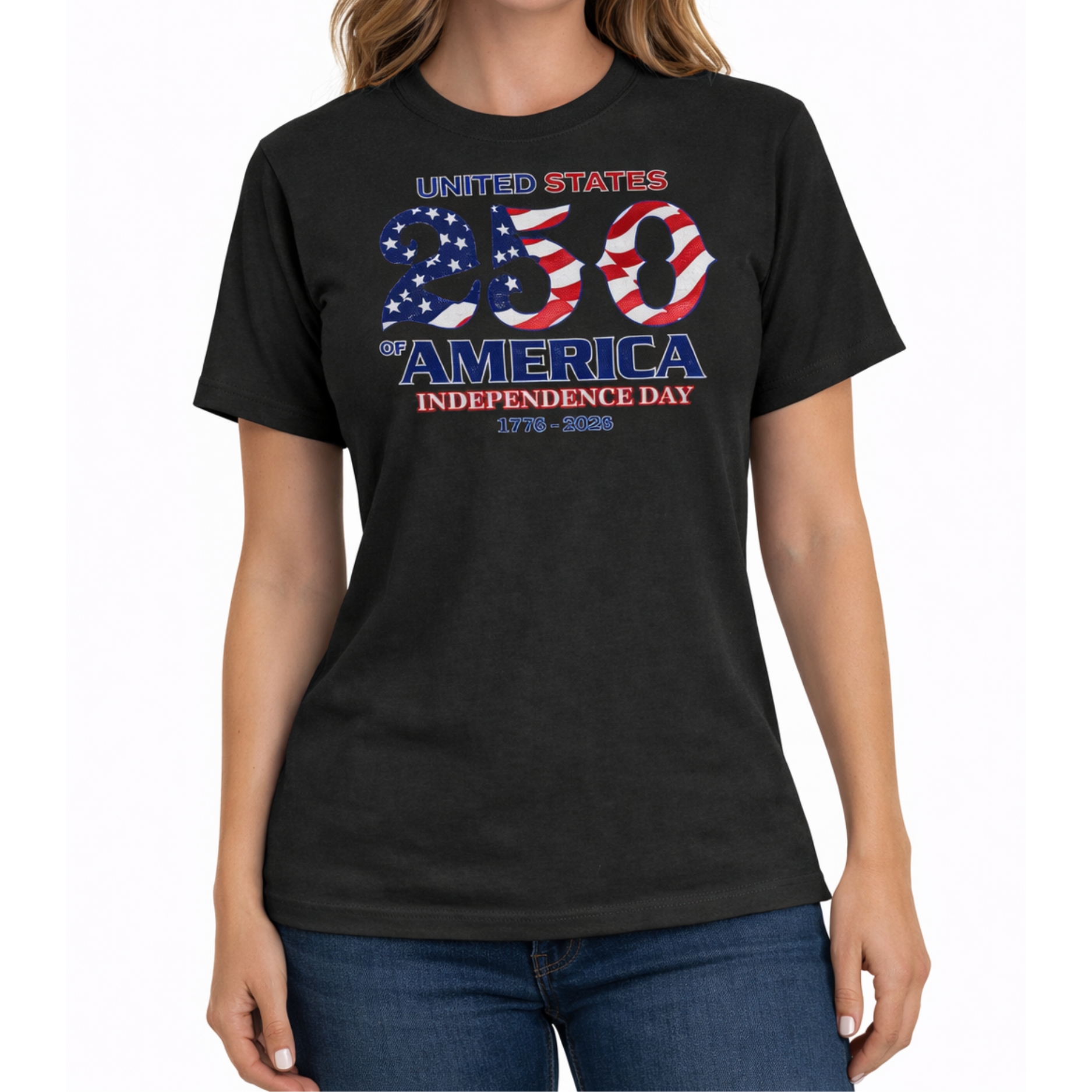 Independence Day America 250 Made in USA Women's Shirt | The Flag Shirt
