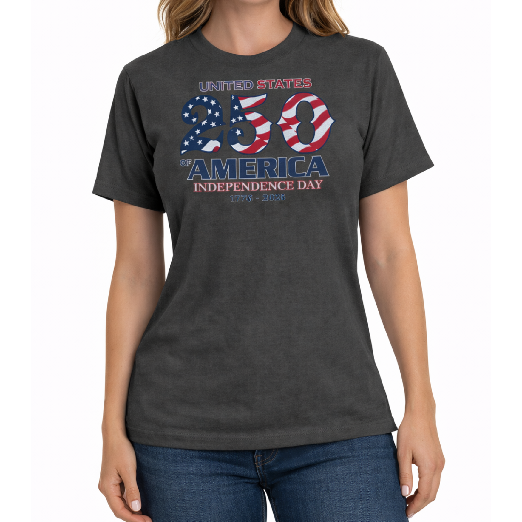 Independence Day America 250 Made in USA Women's Shirt | The Flag Shirt