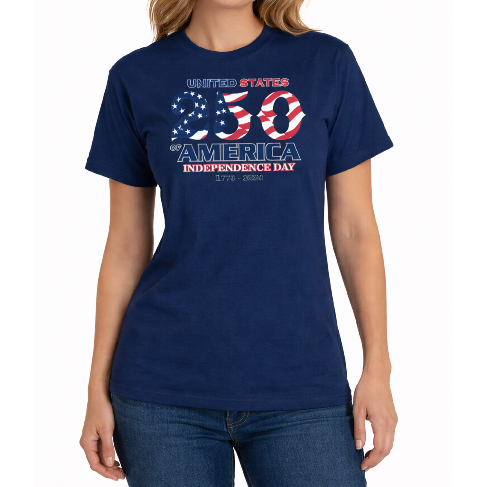 Independence Day America 250 Made in USA Women's Shirt | The Flag Shirt