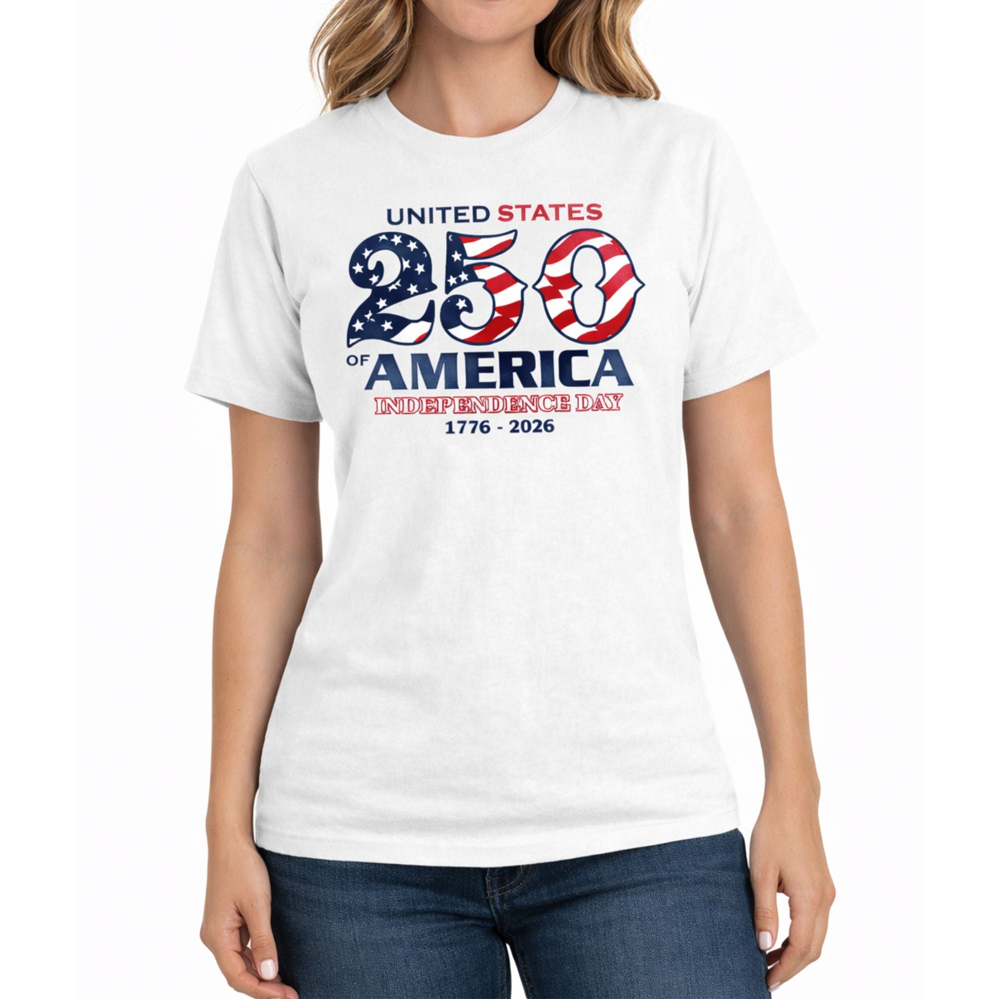 Independence Day America 250 Made in USA Women's Shirt | The Flag Shirt